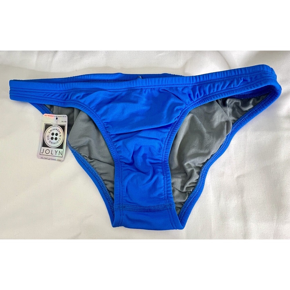 Jolyn‎ Bikini Swim Bottom Europe Style Blue Medium New With Tags